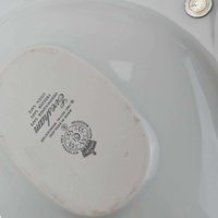 Vintage 1961 Royal Worcester Evesham Gold 3 Part Relish Dish, 9.5 Inch Divided Serving Dish with Center Handle, Fine Bone China