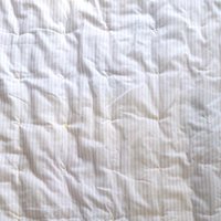Vintage Handmade Patchwork Baby Blanket, Tied Crib Quilt 50x35, Yellow Floral Calico Toddler Bedding, Farmhouse Nursery Lap Throw