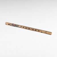 Vintage Handmade Carved Inca Quena Flute, 17 Inch, Andean Wooden Musical Instrument, Peruvian Folk Art Design