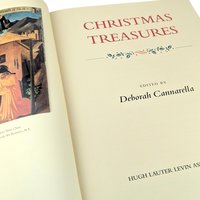 Vintage 1998 Christmas Treasures Book by Deborah Cannarella | Coffee Table Book | Holiday Decor | Christmas Gift | Illustrated