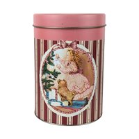 Vintage House of Lloyd Christmas Nesting Tins, Dog & Girl Design, Set of 3, Collectible Holiday Decor, Gift for Collector