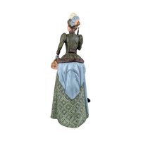 1987 Avon Mrs. Albee Presidents Club Figurine, Ceramic Green Dress, Avon Representative Award, Vintage Collectible, 9.5 Inch Height