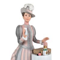 1984 Avon Mrs. Albee Award Figurine, Vintage Avon Collectible, Woman with Perfume, Sales Achievement Award, Ceramic