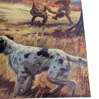 Henry Hintermeister Print, A Matter of Points, Vintage Hunting Dog Art, English Setter Pointer, Lodge Cabin Decor, Man Cave Wall Art