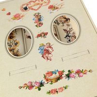Vintage 1996 Victorian Themed Photograph Album, Holds 35 Photos, Floral & Butterfly Design, Memory Keeper, Gift for Sentimental Souls