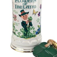 1983 Old Commonwealth "Flowers of Ireland" Decanter, Vintage Whiskey Decanter, Irish Decor, Collectible Decanter, Empty Bottle