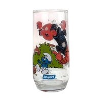 Vintage 1982 Smurf Tumblers, Set of 4, Papa, Jokey, Gargamel, Handy Smurf, Collectible Smurf Glasses, Gift for 80s Nostalgia