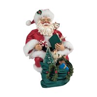 1998 Clothique Possible Dreams Santa Figure, Sitting with Book, Collectible Santa Claus, Holiday Gift, Possible Dreams Santa