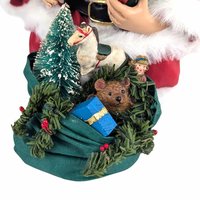 1998 Clothique Possible Dreams Santa Figure, Sitting with Book, Collectible Santa Claus, Holiday Gift, Possible Dreams Santa
