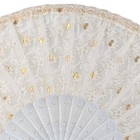 Vintage Lace Fan, Made in Japan, Elegant Hand Fan, Wedding Accessory, Bridal Gift, Dance Fan, Home Decor