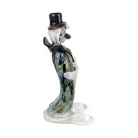 Vintage Art Glass Clown, Handblown Glass Clown, Collectible Glass Figurine, Clown Decor, Art Glass Sculpture, Whimsical Clown, Glass Art