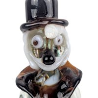 Vintage Art Glass Clown, Handblown Glass Clown, Collectible Glass Figurine, Clown Decor, Art Glass Sculpture, Whimsical Clown, Glass Art