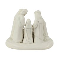 1998 Hermitage Pottery Nativity Figurine, Jade Porcelain Christmas Decor, Vintage Holiday Gift
