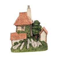 1984 David Winter Tollkeepers Cottage, English Countryside Sculpture, Vintage Collectible, Gift for Collector, Miniature Stone Cottage