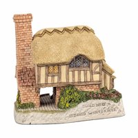 1993 David Winter Whileaway Cottage, Quaint Country Cottage, Vintage Collectible Figurine, Gift for Collector, Miniature Building