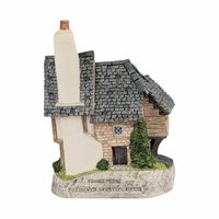 1992 David Winter Swan Upping Cottage, Vintage Collectible Miniature House, English Cottagecore Decor, Gift for Collector
