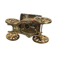 Vintage Metal Carriage Music Box, Collectible Figurine, Antique Decor, Gift for Music Lover, Victorian Era Style