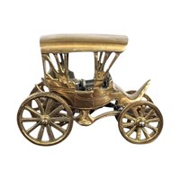 Vintage Metal Carriage Music Box, Collectible Figurine, Antique Decor, Gift for Music Lover, Victorian Era Style