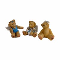 Vintage Cherished Teddies Figurine Lot, Angel Bears, Collectible Teddy Bears, Gift for Collector