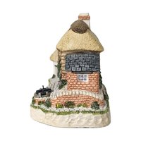 1993 David Winter Cottages September Birthday Cottage | Sapphire Wishing Well | Vintage English Village Collectible Figurine with COA