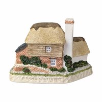 1993 David Winter Cottages September Birthday Cottage | Sapphire Wishing Well | Vintage English Village Collectible Figurine with COA