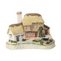 1993 David Winter Cottages September Birthday Cottage | Sapphire Wishing Well | Vintage English Village Collectible Figurine with COA