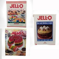 Vintage Jell-O Cookbook Lot: 3 Recipe Books, 1980s-2000s Desserts, Retro Cooking, Nostalgic Recipes, Gift for Baker