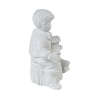 Vintage Dept 56 Christmas Presents Figurine Set, Boy with Train, Girl with Doll, Winter Silhouette, Holiday Decor, Christmas Gift