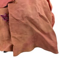 Antique Boudoir Bed Doll - 30" Tall with Orange Dress - Doll with Character - Shabby Chic Decor - Collector's Item