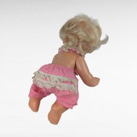 Vintage Mattel Baby That a Way Doll 1974, Non Working For Display or Parts, 70s Crawling Baby Doll with Box, Nostalgic Collector Toy