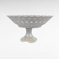 Vintage Arnart Pedestal Bowl, M4036 Reticulated Compote Dish, Fragonard Courting Couple Scene, Japanese Porcelain