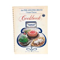 Vintage Philadelphia Cream Cheese Cookbook Pair - 1980s Recipes, Cheesecakes, Appetizers, Dips - Retro Kitchen Decor
