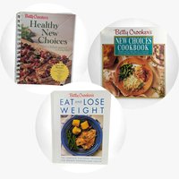 Vintage Betty Crocker Healthy Cookbook Trio, 1990 Eat & Lose Weight, 1998 Healthy New Choices, 1993 New Choices, Collectible Recipes