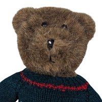 Vintage Sweater Bear Plush Pair - Gund Apple Sweater Teddy, Commonwealth USA Sweater Bear - Collectible Plushies, Vintage Toys, Gift Ideas