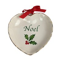Vintage Lenox Christmas Set, Noel Heart Dish, Angel Violin Ornaments, Snowflake Ornament, Holiday Decor