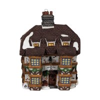Vintage Department 56 House Ornaments, Santa's Workshop, Sir Falstaff Inn, Dedlock Arms, 1990s Christmas Decor