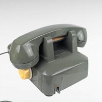 Vintage 1970s Olive Green Rotary Telephone, Bell System Style Desk Phone, Authentic Mid Century Decor, Untested Prop Phone