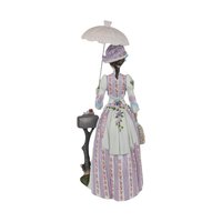 1988 Avon Presidents Club Albee Award Figurine, Vintage Avon Collectible, Woman with Umbrella, Sales Achievement Award, Recognition Gift