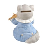 Ceramic Cat Playing Violin Bank | Vintage The Good Company | Collectible Figurine