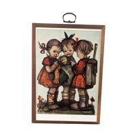 Vintage 1981 ARS Hummel Prints on Wood, Wall Hangings, 6.5x4.75", Goebel, Gift for Hummel Collector, Nursery Decor