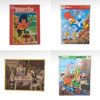 Vintage Cartoon Character Jigsaw Puzzle Lot - Yosemite Sam, Woody Woodpecker, Disney, Jaymar - 1952-1976