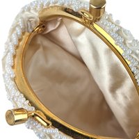Vintage Princess Gardner Beaded Sequin Coin Purse, Ivory Evening Bag, Bridal Purse, Gift for Her, Original Box