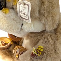 1992 Orzek Hedda Plush Bear, 10" Honey Bear with Bees, Vintage Collectible Bear, Unique Plush Gift, Teddy Bear Lover Gift