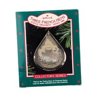 Vintage Hallmark 9 of the 12 Days of Christmas Ornament Lot - 90s Acrylic Keepsake Ornaments with Boxes