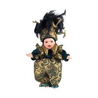 Vintage Porcelain Jester Doll | Mardi Gras Baby Doll | Collectible Doll