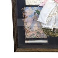 Vintage Shadow Box Collage | Perfume Theme | Romantic Art | Antique Ephemera | Wall Decor