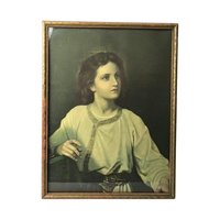 Vintage Framed Print of Young Christ | Jesus at Twelve | Religious Art | Wall Decor | Home Decor