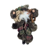 Vintage Santa Claus Figures, Set of 3, Christmas Decor, Hallmark Santa, Shelf Sitter, Collectible Santa, Holiday Decor