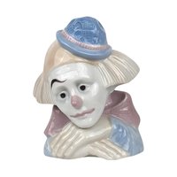 Vintage Meico Porcelain Sad Clown Figurine, Pierrot Clown, Collectible Clown, Sad Clown Decor, Unique Gift