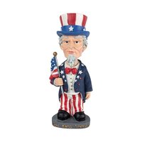 Vintage The Outfield Uncle Sam Wobble Doll, Patriotic Decor, Americana Figurine, Collectible Doll,  Hand-Painted, Unique Gift